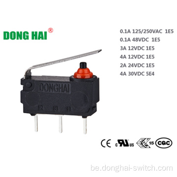 Рычаг з прамой створкай Воданепранікальны мікравыключальнік